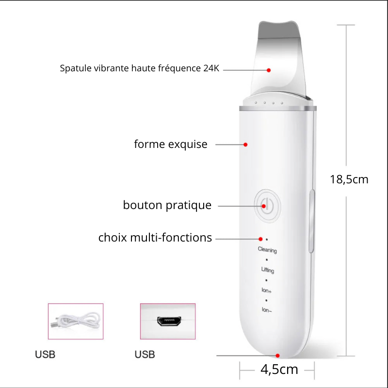 ÉPURATEUR de peau ultrasonic